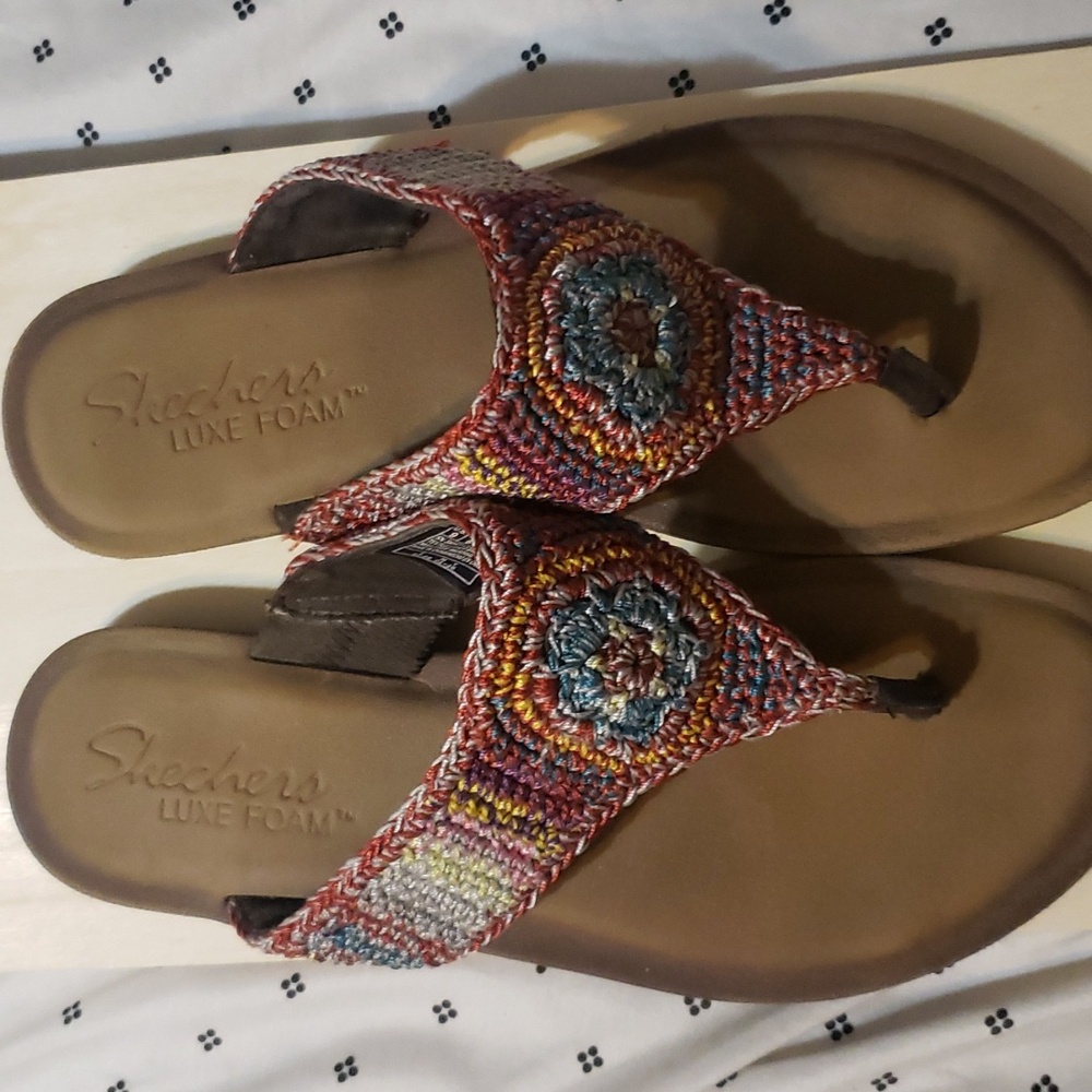 Ladies Sketchers Sandals multicolor sz.9